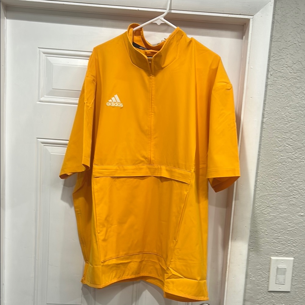 Adidas Golden Yellow Half-Zip Top
